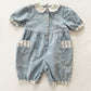 OshKosh Chambray Floral Print Romper