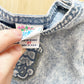 OshKosh Acid Wash Embossed Dress - Yellow Clover Vintage Kids Clothes