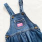 OshKosh Medium Wash Bubble Leg Overalls - Yellow Clover Vintage Kids Clothes