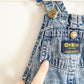 OshKosh Acid Wash Button Pocket Overalls - Yellow Clover Vintage Kids Clothes