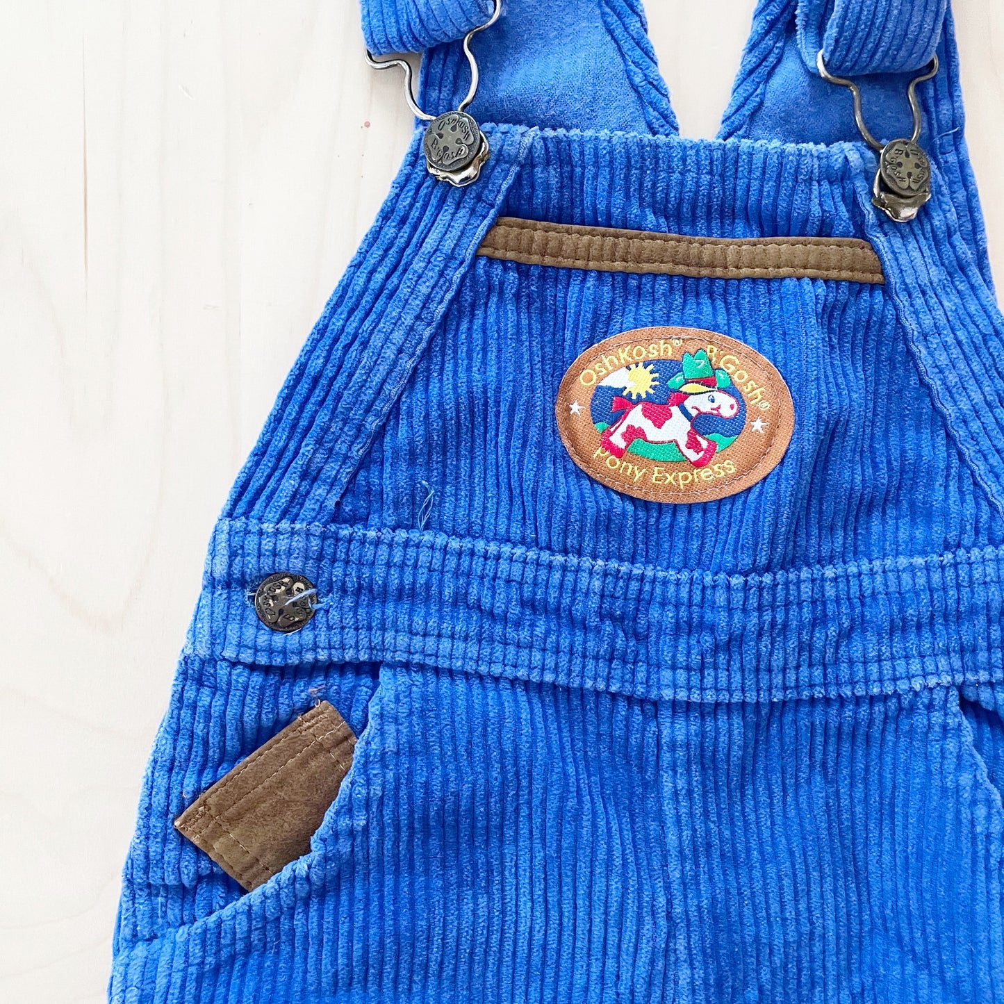 OshKosh Chunky Cord Cowboy Horse Overalls