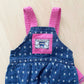 OshKosh Flower Woven Cuffed Overalls