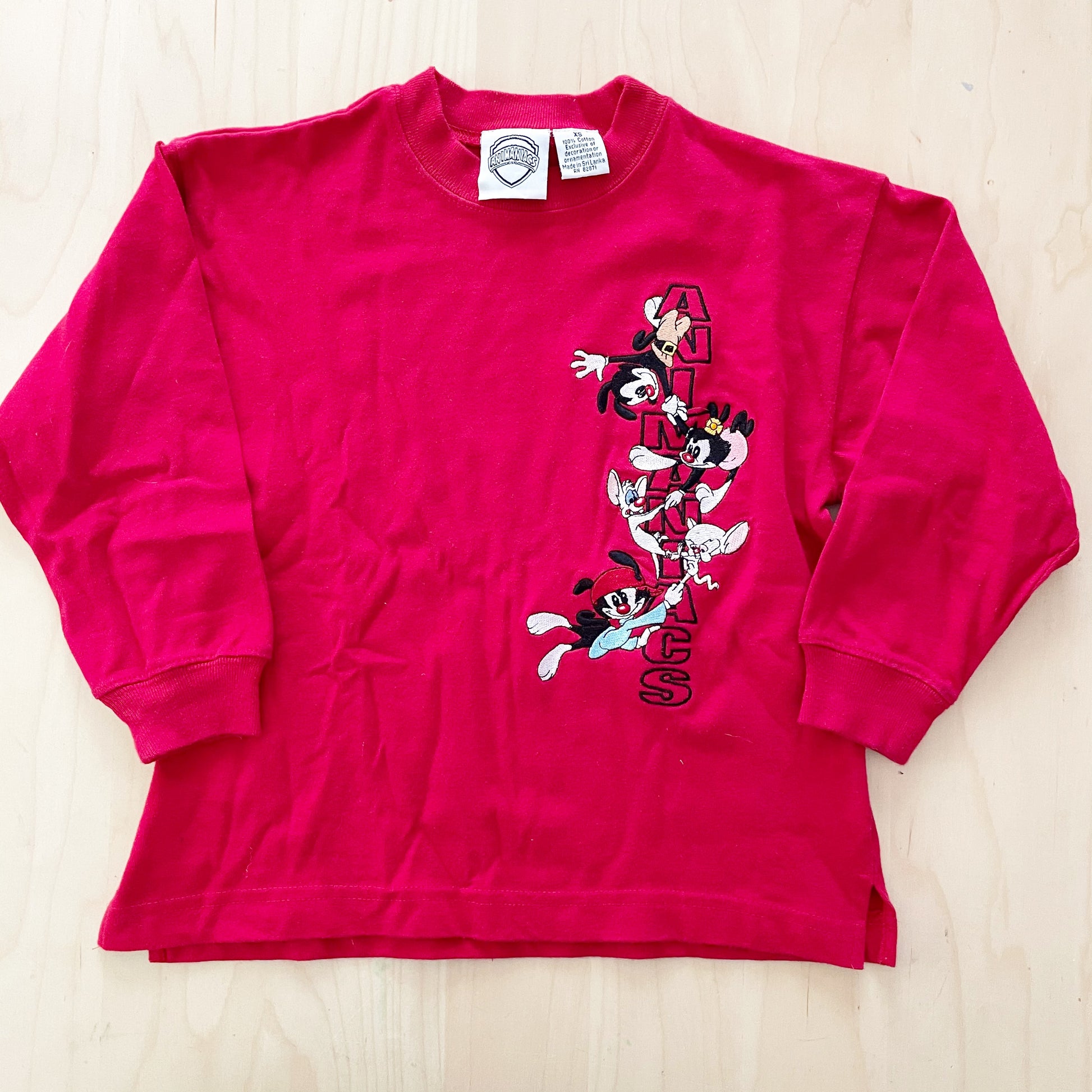 Animaniacs Embroidered Tee - Yellow Clover Vintage Kids Clothes