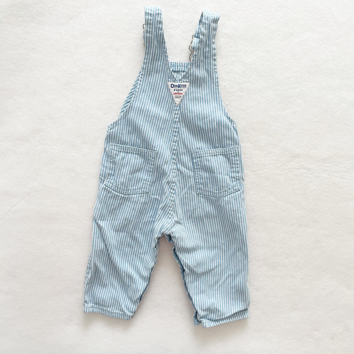 OshKosh Light Blue Hickory Stripe Overalls