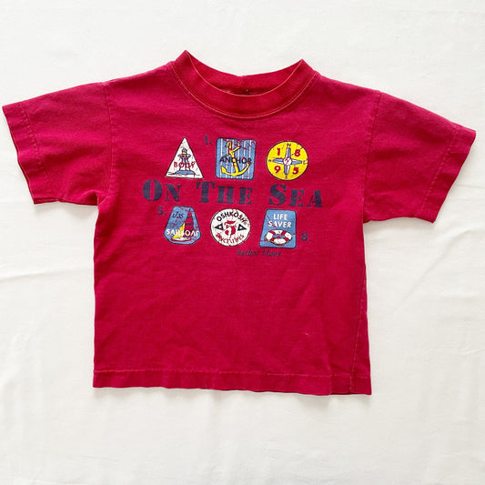 OshKosh On the Sea Graphic Tee - Yellow Clover Vintage Kids Clothes