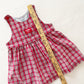 OshKosh Plaid Pinafore Dress - Yellow Clover Vintage Kids Clothes