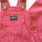 OshKosh Red Hickory Stripe Overalls