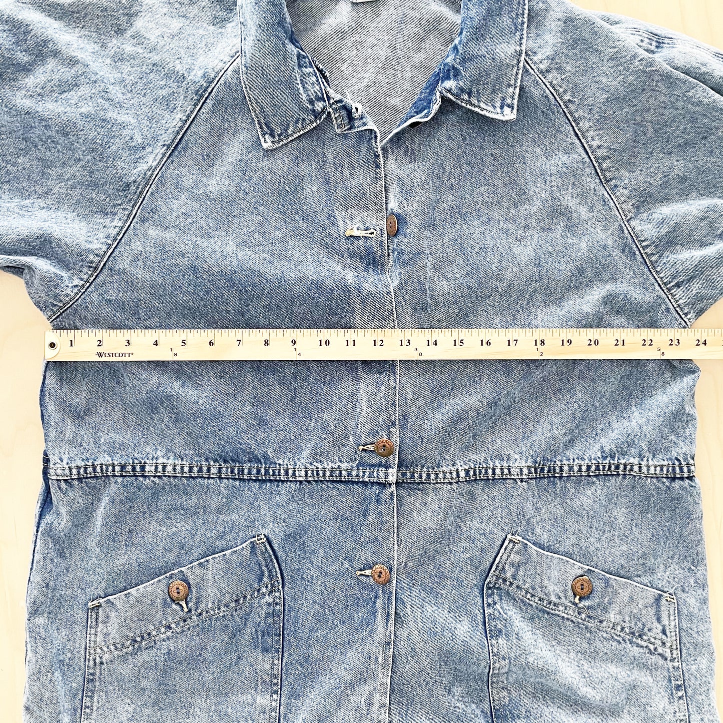 OshKosh Women’s Acid Wash Chore Coat - Yellow Clover Vintage Kids Clothes