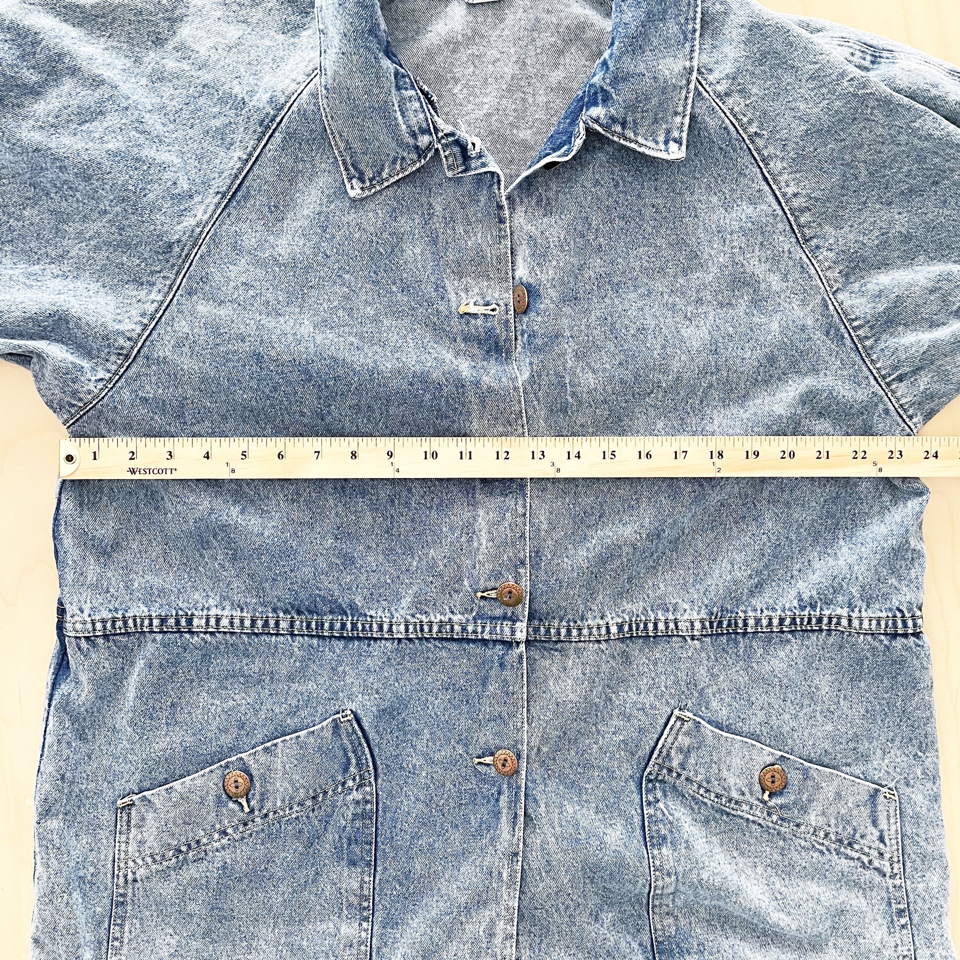 OshKosh Women’s Acid Wash Chore Coat - Yellow Clover Vintage Kids Clothes