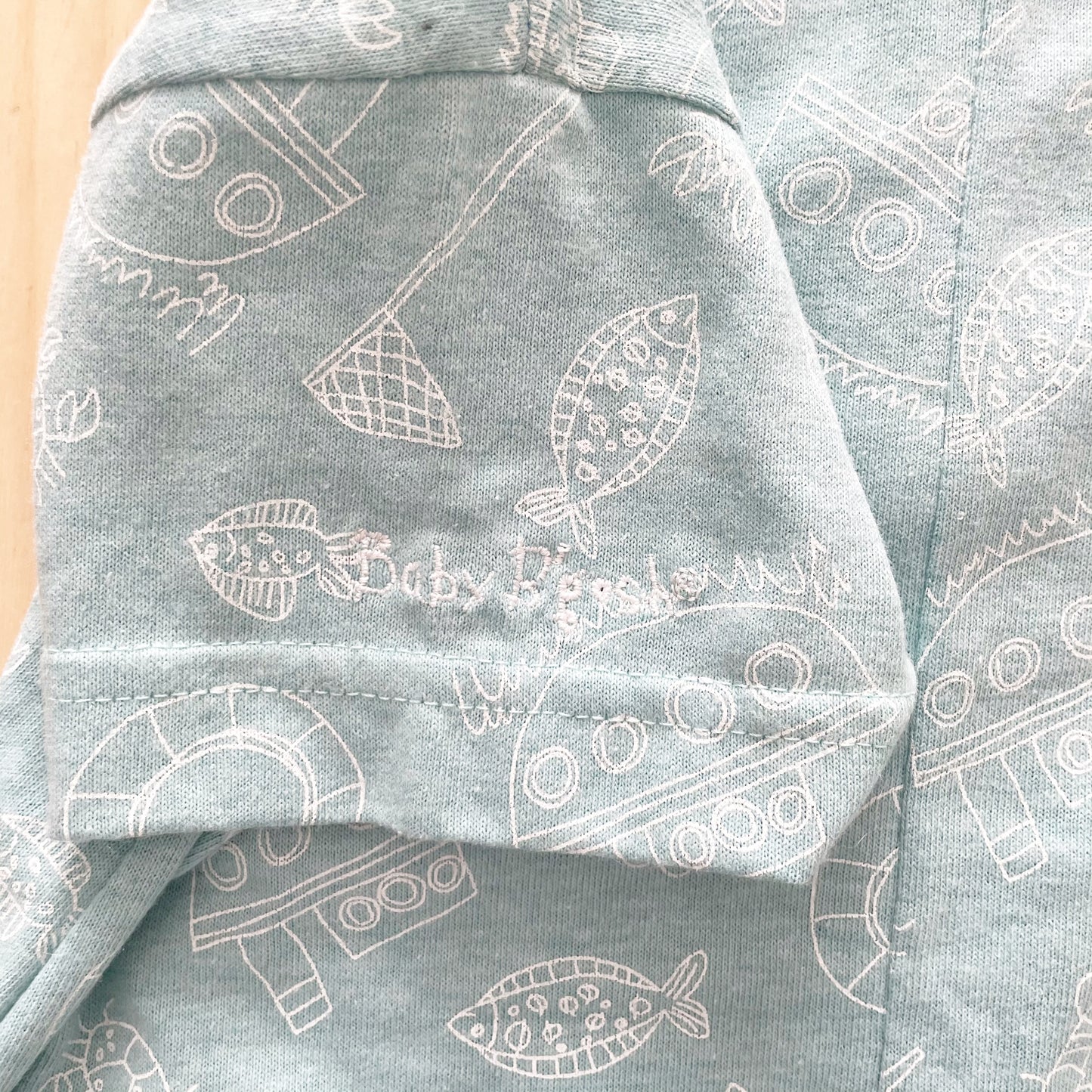 Deadstock Baby B’gosh Sea Life Hooded Romper - Yellow Clover Vintage Kids Clothes