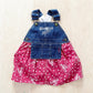 Retro OshKosh Pocket Front Skirtall - Yellow Clover Vintage Kids Clothes