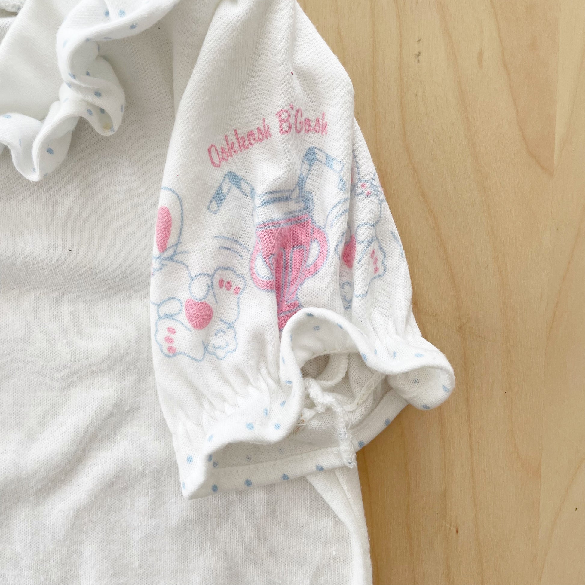 OshKosh Bunny Soda Fountain Layer Tee - Yellow Clover Vintage Kids Clothes