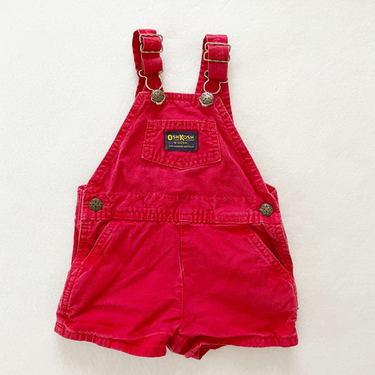 OshKosh Solid Red Shortalls