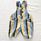 OshKosh Striped Cropped Baggy Cut Overalls - Yellow Clover Vintage Kids Clothes