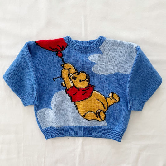 Handknit Winnie the Pooh Sweater • 24m (?)