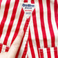 OshKosh Red Stripe Shortalls - Yellow Clover Vintage Kids Clothes