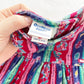 OshKosh Cord Leaves + Flowers Dress - Yellow Clover Vintage Kids Clothes