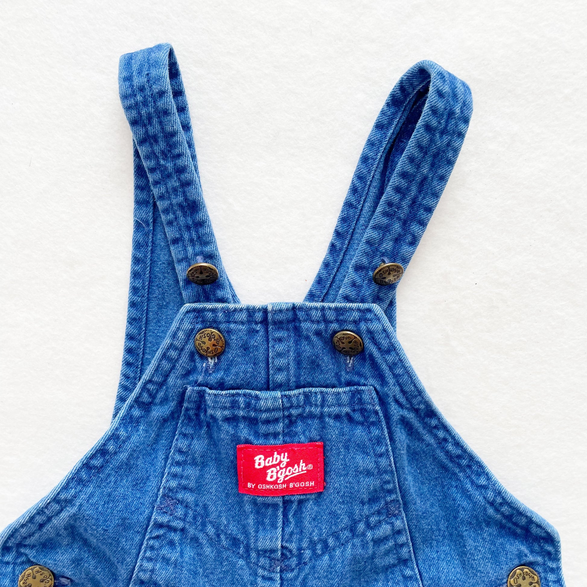 Baby B’gosh Blue Wash Airplane Bubble Overalls - Yellow Clover Vintage Kids Clothes