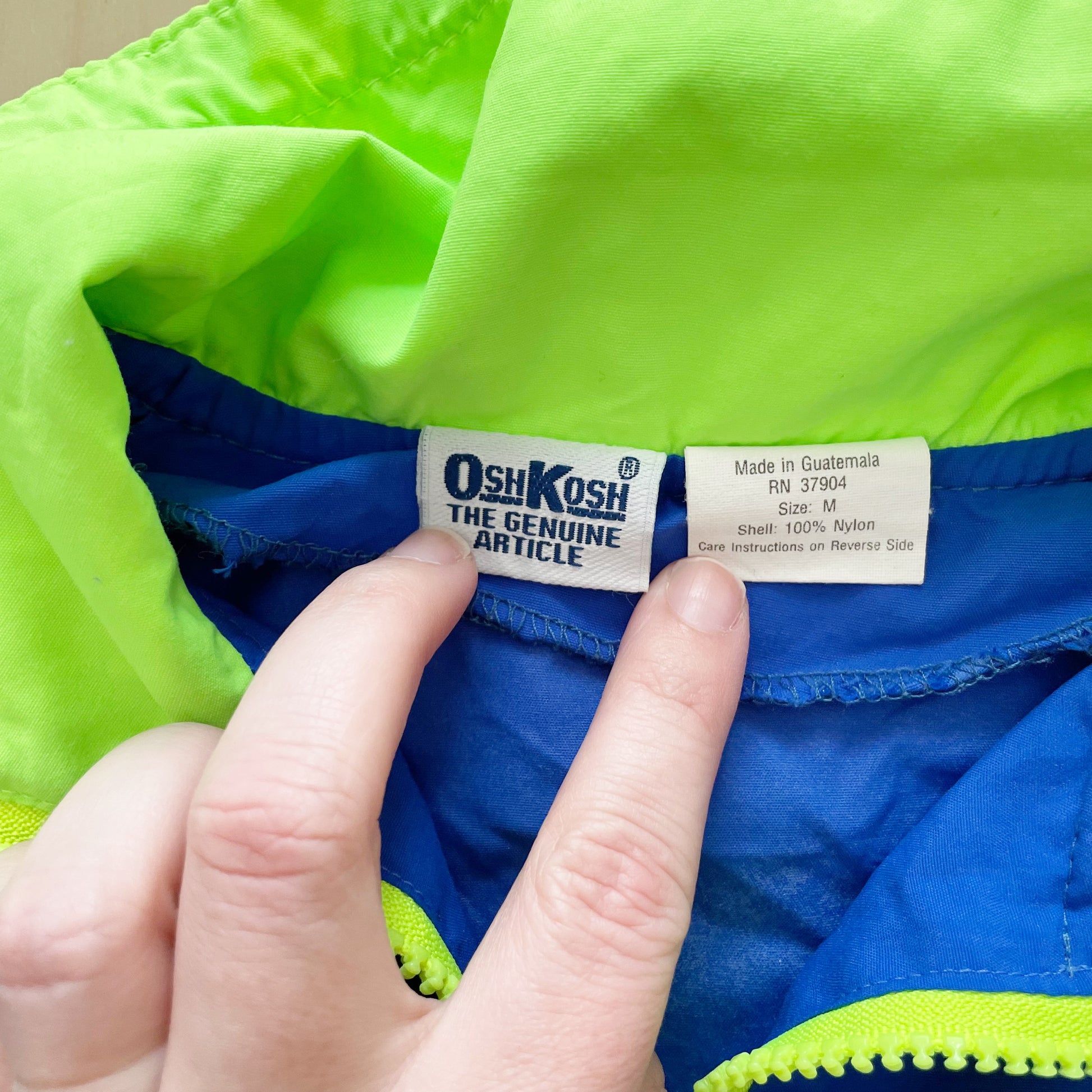 OshKosh Nylon Jacket - Yellow Clover Vintage Kids Clothes