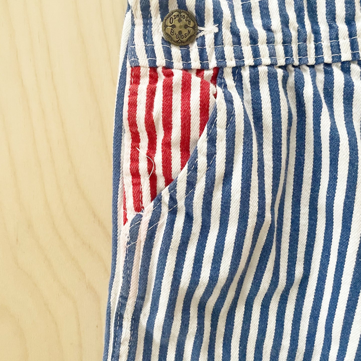 OshKosh Striped World Sweats Patch Overalls