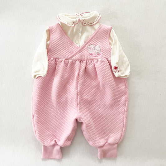 Vintage OshKosh Baby B’gosh Quilted Romper Set