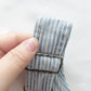 OshKosh Light Wash Hickory Stripe Shortalls - Yellow Clover Vintage Kids Clothes
