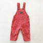 OshKosh Red Hickory Stripe Overalls