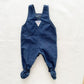 OshKosh Denim Footed Overalls - Yellow Clover Vintage Kids Clothes