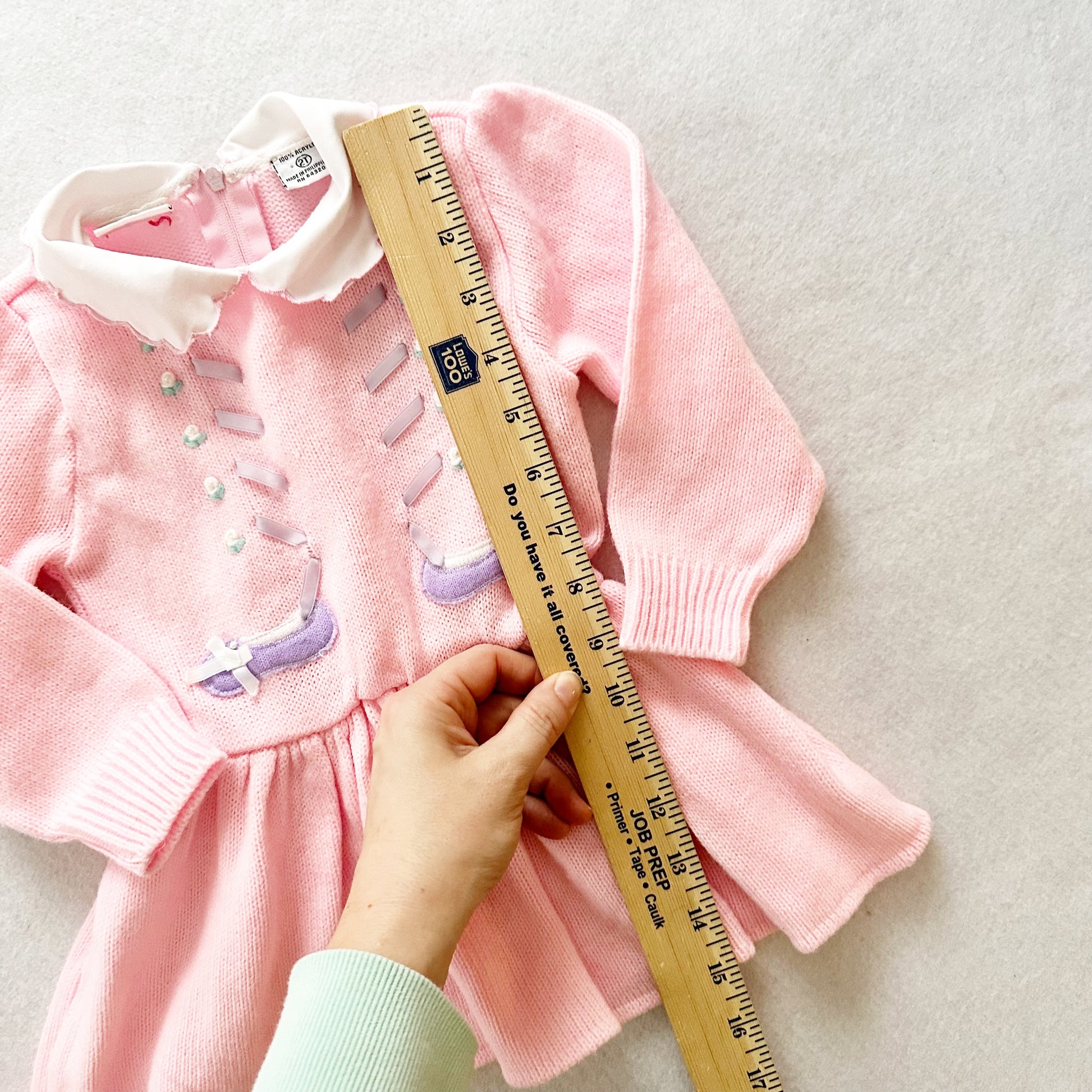 Piccolo Ballet Sweater Tunic - Yellow Clover Vintage Kids Clothes