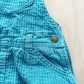 OshKosh Teal Textured Skirtall - Yellow Clover Vintage Kids Clothes