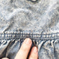 OshKosh Acid Wash Embossed Dress - Yellow Clover Vintage Kids Clothes
