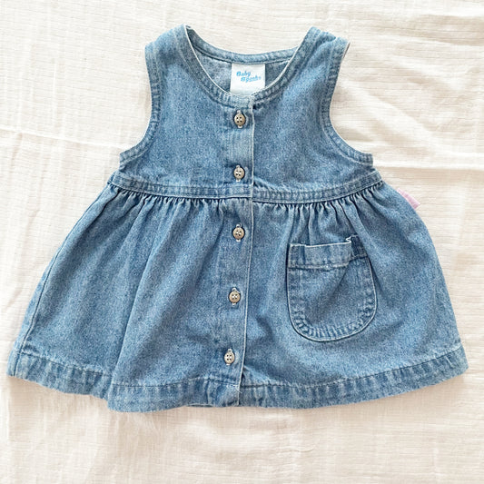 Baby B’gosh Lighter Denim Dress - Yellow Clover Vintage Kids Clothes