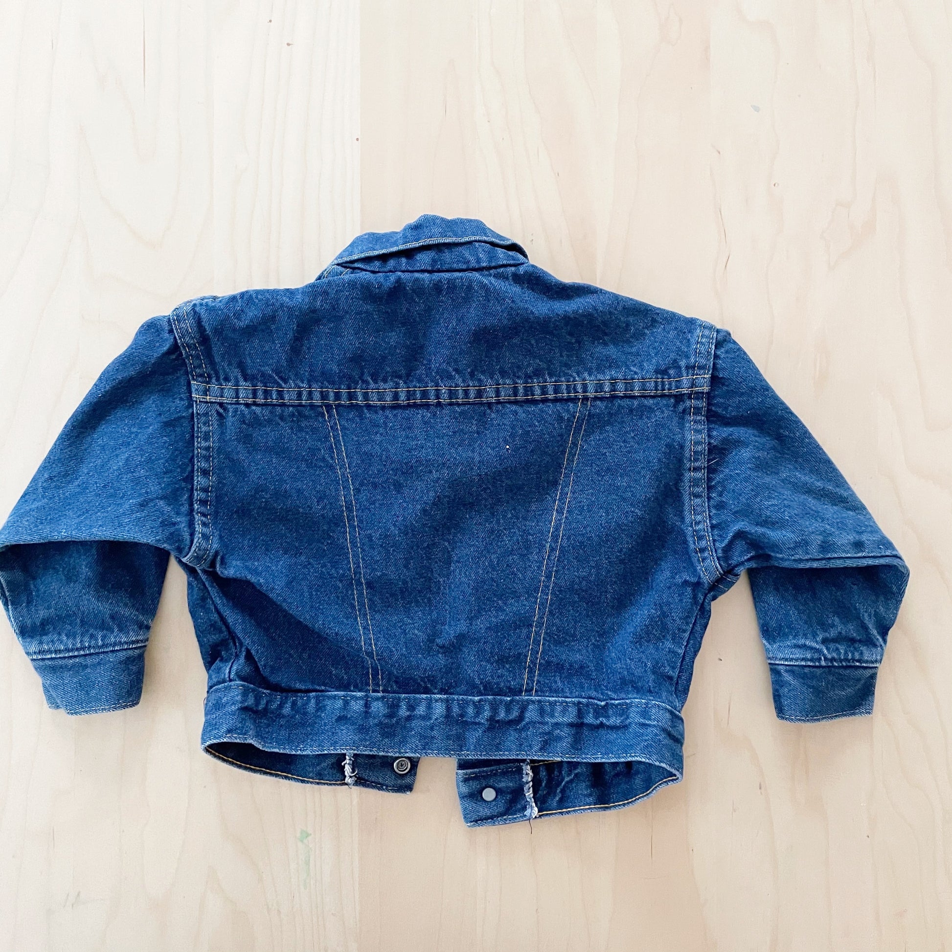 OshKosh Denim Trucker Jacket - Yellow Clover Vintage Kids Clothes