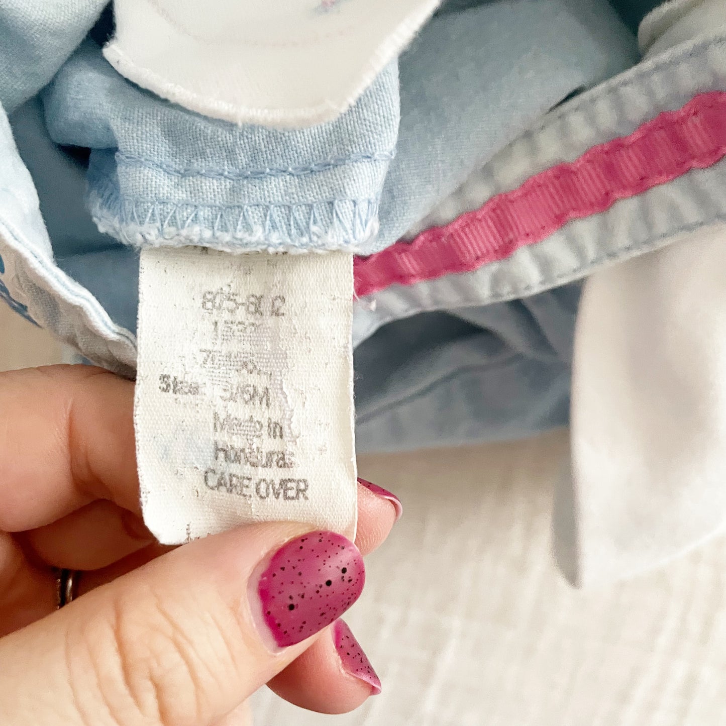 Baby B’gosh Light Wash Embroidered Overalls Set