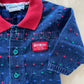 OshKosh Shape Woven Denim Jumpsuit - Yellow Clover Vintage Kids Clothes