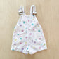 Hush Puppies Heart Print Overalls - Yellow Clover Vintage Kids Clothes