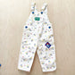 Vintage OshKosh Geo Print Off-White Overalls - Yellow Clover Vintage Kids Clothes