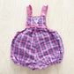 Vintage OshKosh Plaid Woven Bubble Romper