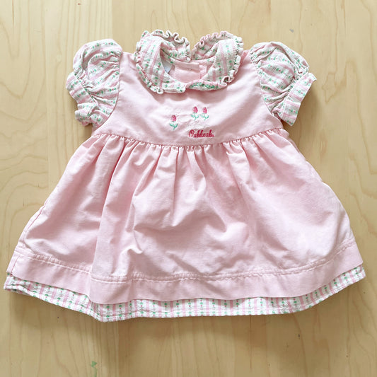 Vintage Baby B’gosh Rose Garden Faux Pinafore Dress