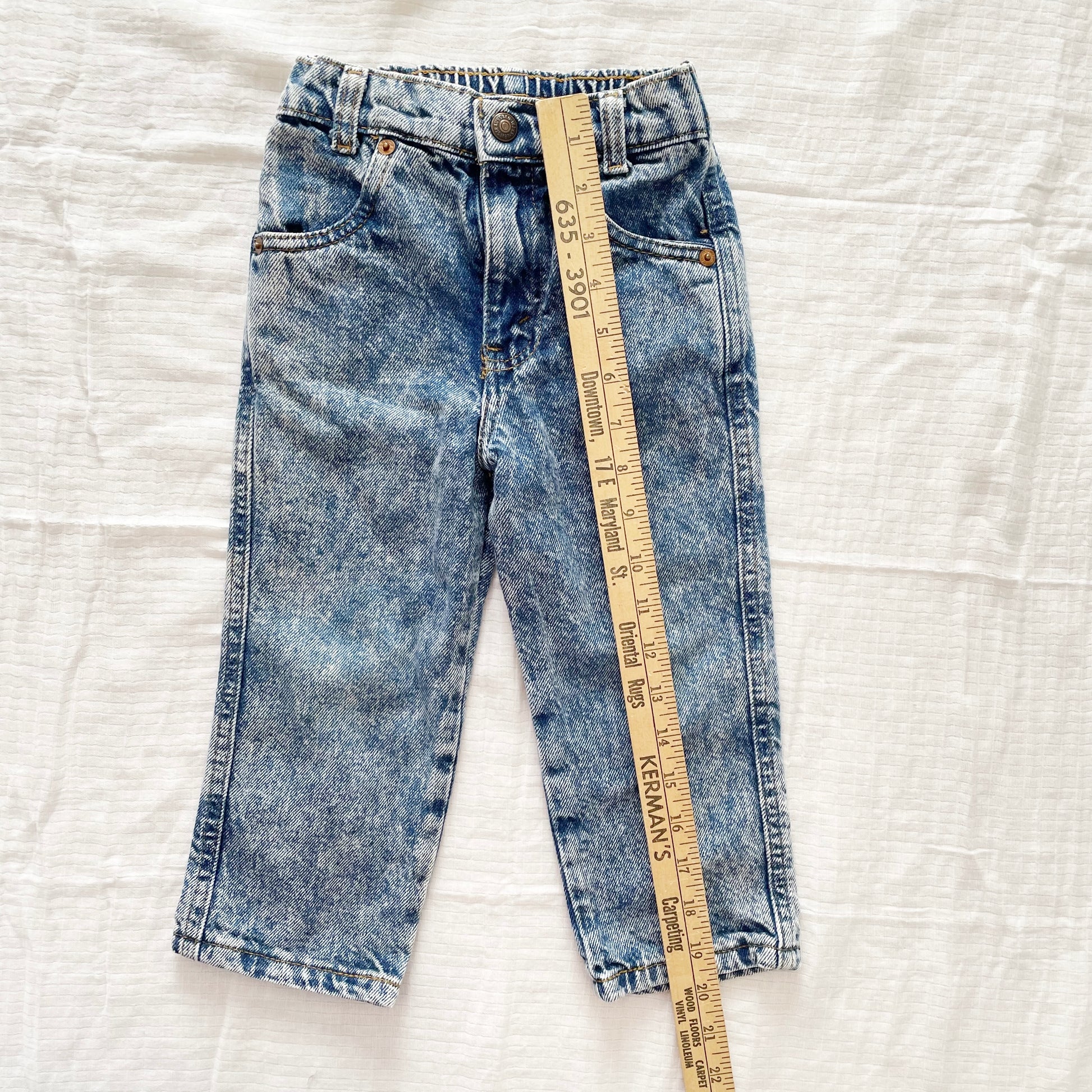 Levi’s Acid Wash Jeans • 4T - Yellow Clover Vintage Kids Clothes