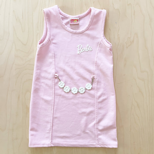 Vintage 1991 Girls Barbie Dress - Yellow Clover Vintage Kids Clothes