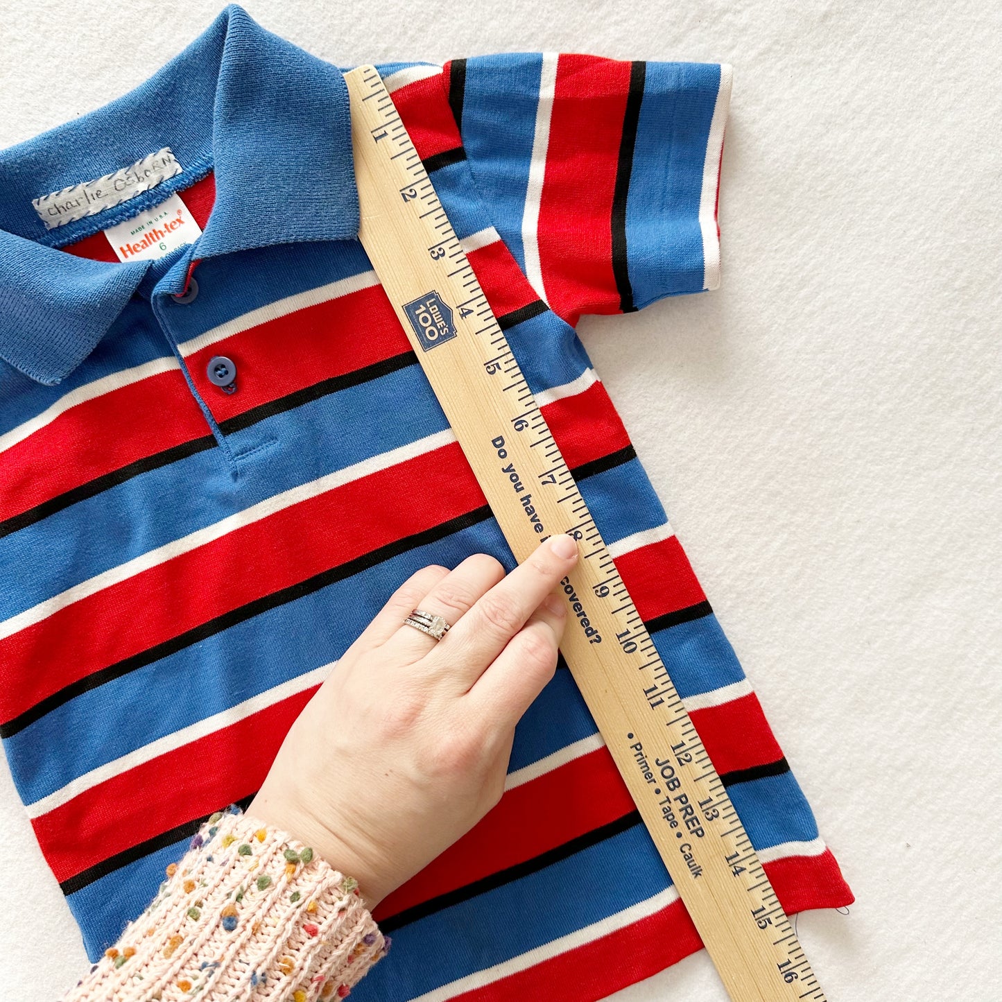 Healthtex Striped Polo - Yellow Clover Vintage Kids Clothes