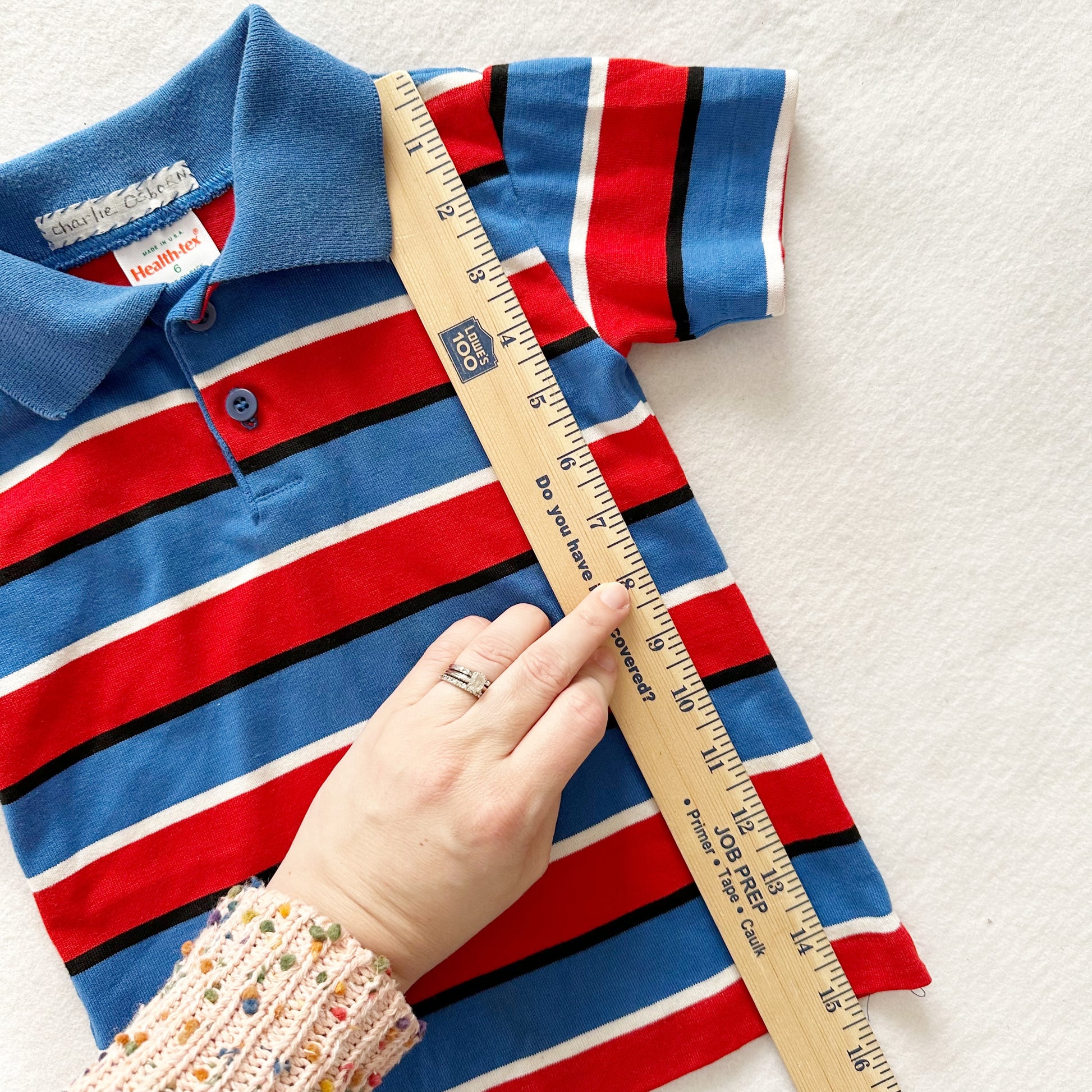 Healthtex Striped Polo - Yellow Clover Vintage Kids Clothes