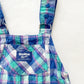 OshKosh Turquoise Plaid Shortalls