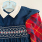 Polly Flinders (?) Smocked Plaid Dress - Yellow Clover Vintage Kids Clothes