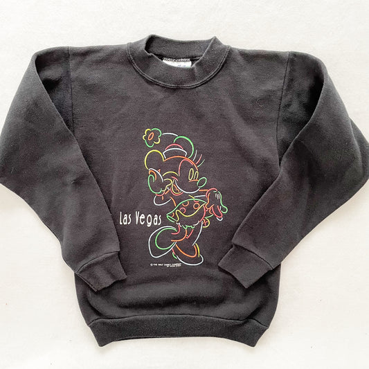 Las Vegas Minnie Mouse Sweatshirt - Yellow Clover Vintage Kids Clothes