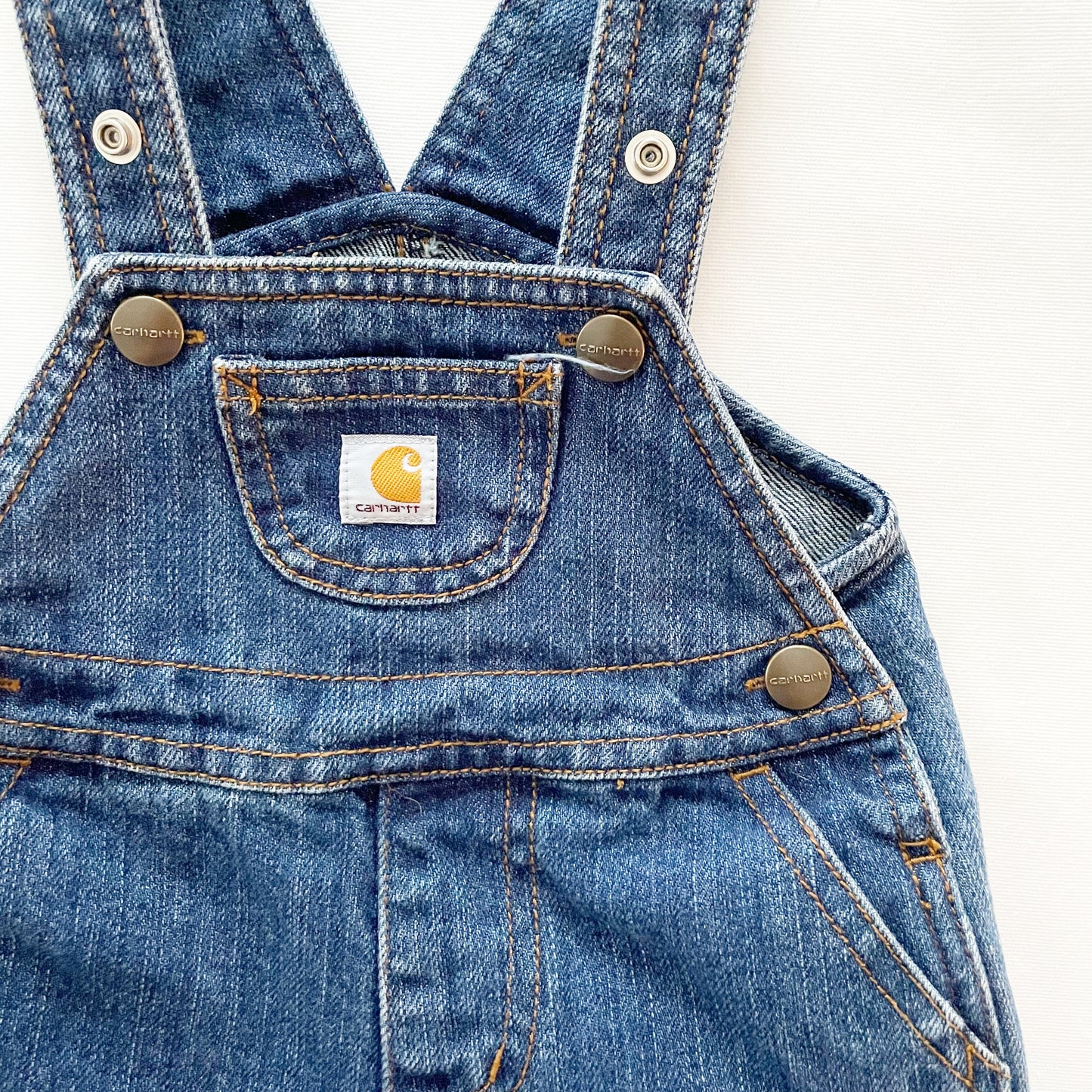 Carhartt Denim Shortalls • 9m