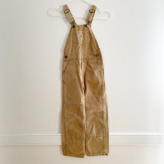 Carhartt Tan Reinforced Knee Overalls • 6/7y - Yellow Clover Vintage Kids Clothes