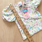 New Old Stock OshKosh Fruit Floral Cap Sleeve Tee - Yellow Clover Vintage Kids Clothes