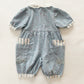 OshKosh Chambray Floral Print Romper